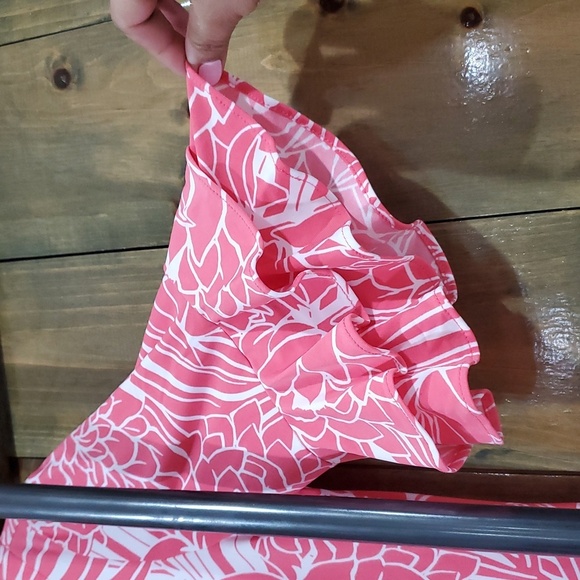 PAPPAGALLO WHITE PINK FLORAL DRESS STRETCH SIZE SMALL - Picture 3 of 7